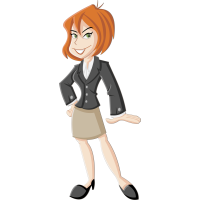 Autocollant Métier Femme Affaire