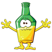 Autocollant Boisson Mascotte 1