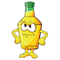 Autocollant Boisson Mascotte 3