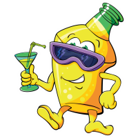 Autocollant Boisson Mascotte 4