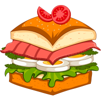 Autocollant Fast Food Hamburger 2