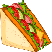 Autocollant Fast Food Sandwich 3