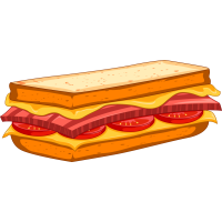 Autocollant Fast Food Sandwich 4