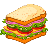 Autocollant Fast Food Sandwich 5