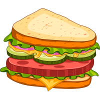 Autocollant Fast Food Sandwich 7