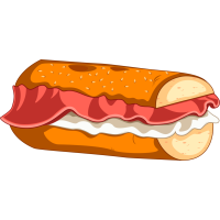 Autocollant Fast Food Sandwich 8