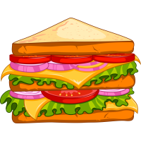 Autocollant Fast Food Sandwich 12