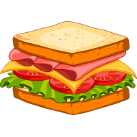 Autocollant Fast Food Sandwich 13
