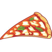 Autocollant Fast Food Part Pizza