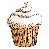 Autocollant Pâtisserie Cupcake 2