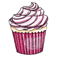 Autocollant Pâtisserie Cupcake 6