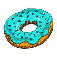 Autocollant Pâtisserie Donuts 2