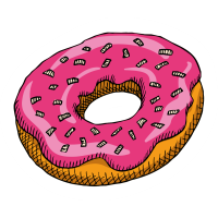 Autocollant Pâtisserie Donuts 3