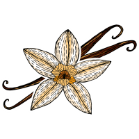 Autocollant Pâtisserie Gousse Vanille