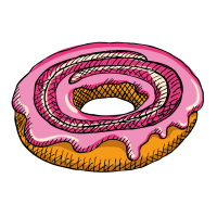 Autocollant Pâtisserie Donuts 5