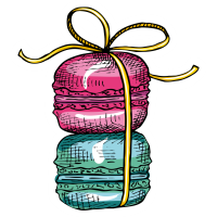 Autocollant Pâtisserie Macaron 4
