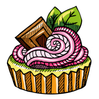 Autocollant Pâtisserie Gâteau 13