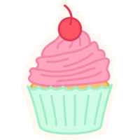 Autocollant Pâtisserie Cupcake 12