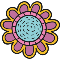 Autocollant Fleurs Simple 1