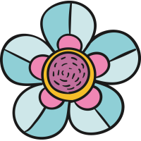 Autocollant Fleurs Simple 3