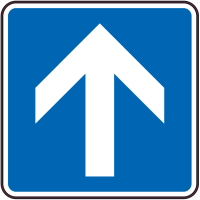 Autocollant Indication Circulation Sens Unique