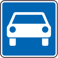 Autocollant Indication Route à Accès Réglementé