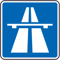 Autocollant Indication Autoroute