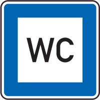 Autocollant Indication Wc