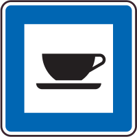 Autocollant Indication Caféteria