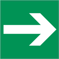 Autocollant Indication Sortie Droite