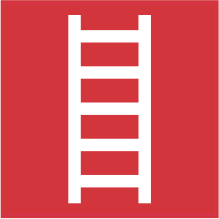 Autocollant Indication Incendie échelle