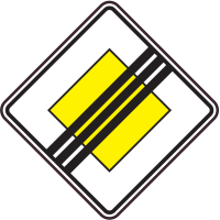 Autocollant Indication Fin De Priorité