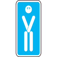 Autocollant Panneau Wc Homme