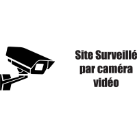 Autocollant Site Surveillé Par Caméra Vidéo
