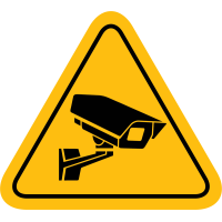 Autocollant Panneau Caméra Surveillance