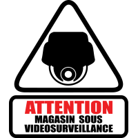 Autocollant Magasin Soius Surveillance