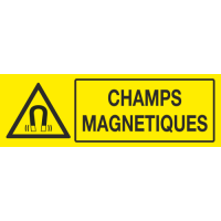 Panneau Attention champs magnétiques