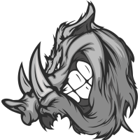 Autocollant Sanglier Méchant