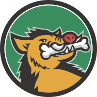 Autocollant Sanglier Tête Os 