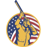 Autocollant Chasseur Americain