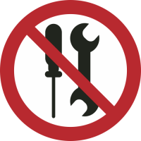 P069- ISO 7010 - Panneau Non réparable par l’utilisateur