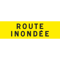 Panneau Panonceau route inondée