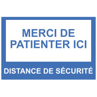 Autocollant Distance de Sécurité COVID-19
