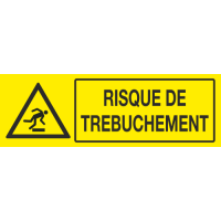 Panneau Risque de trebuchement
