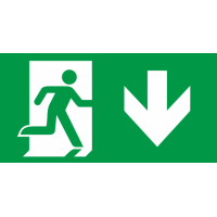 Panneau Issue de secours bas