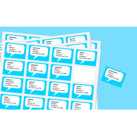 Autocollants à données variables