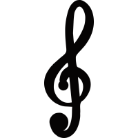 Sticker Musique Clé de Sol