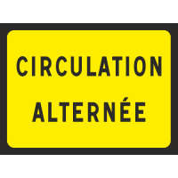 Panneau Circulation alternée