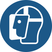 M013- ISO 7010 - Panneau Visière de protection obligatoire