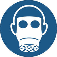 M017- ISO 7010 - Panneau Protection des voies respiratoires obligatoire